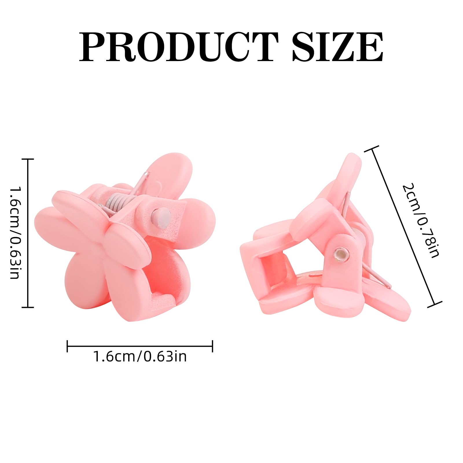 Colorful TERSE flower clips add cute accents while gently gripping toddler hair.