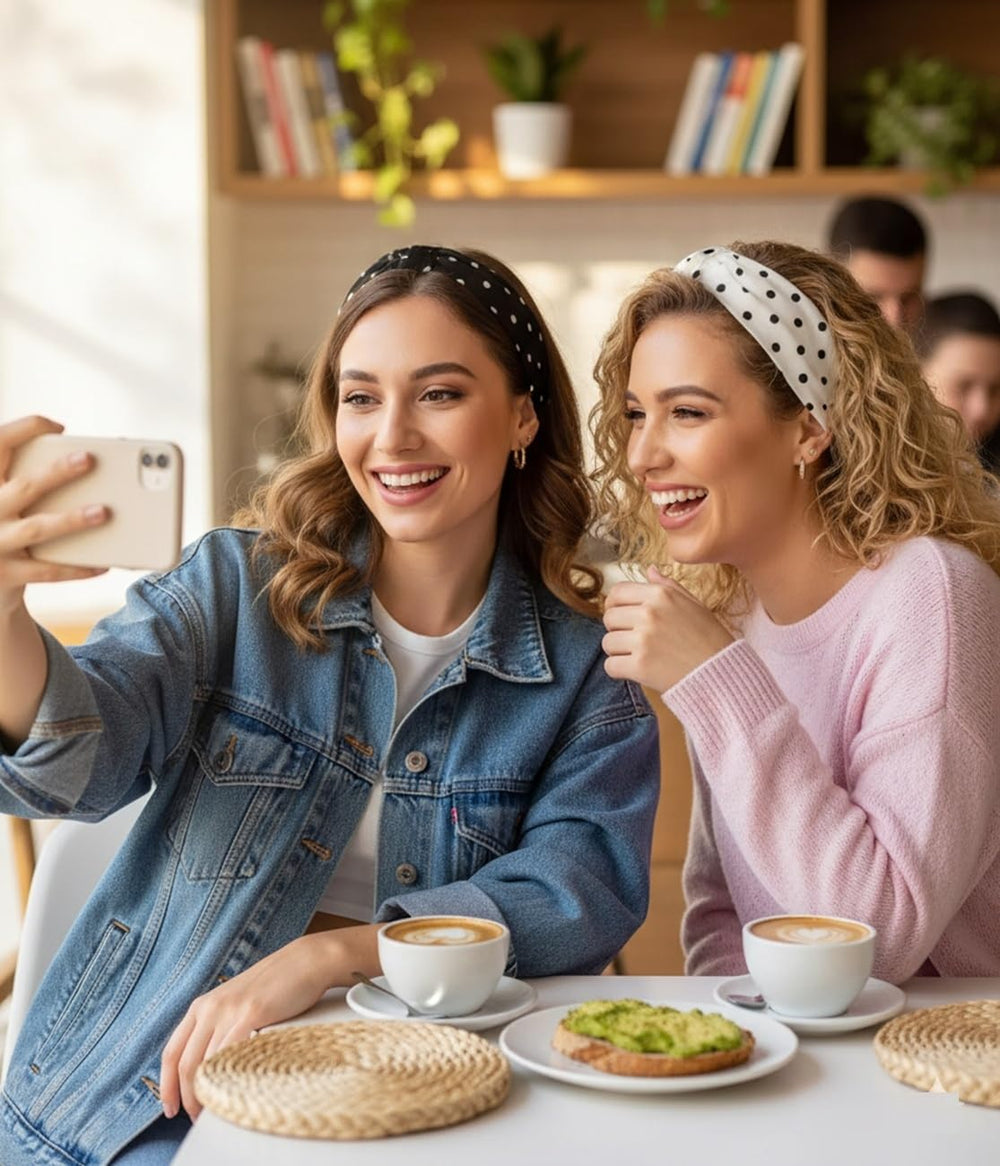 Diademas TERSE lunares para mujer, conjunto 08, versátiles para compras y reuniones