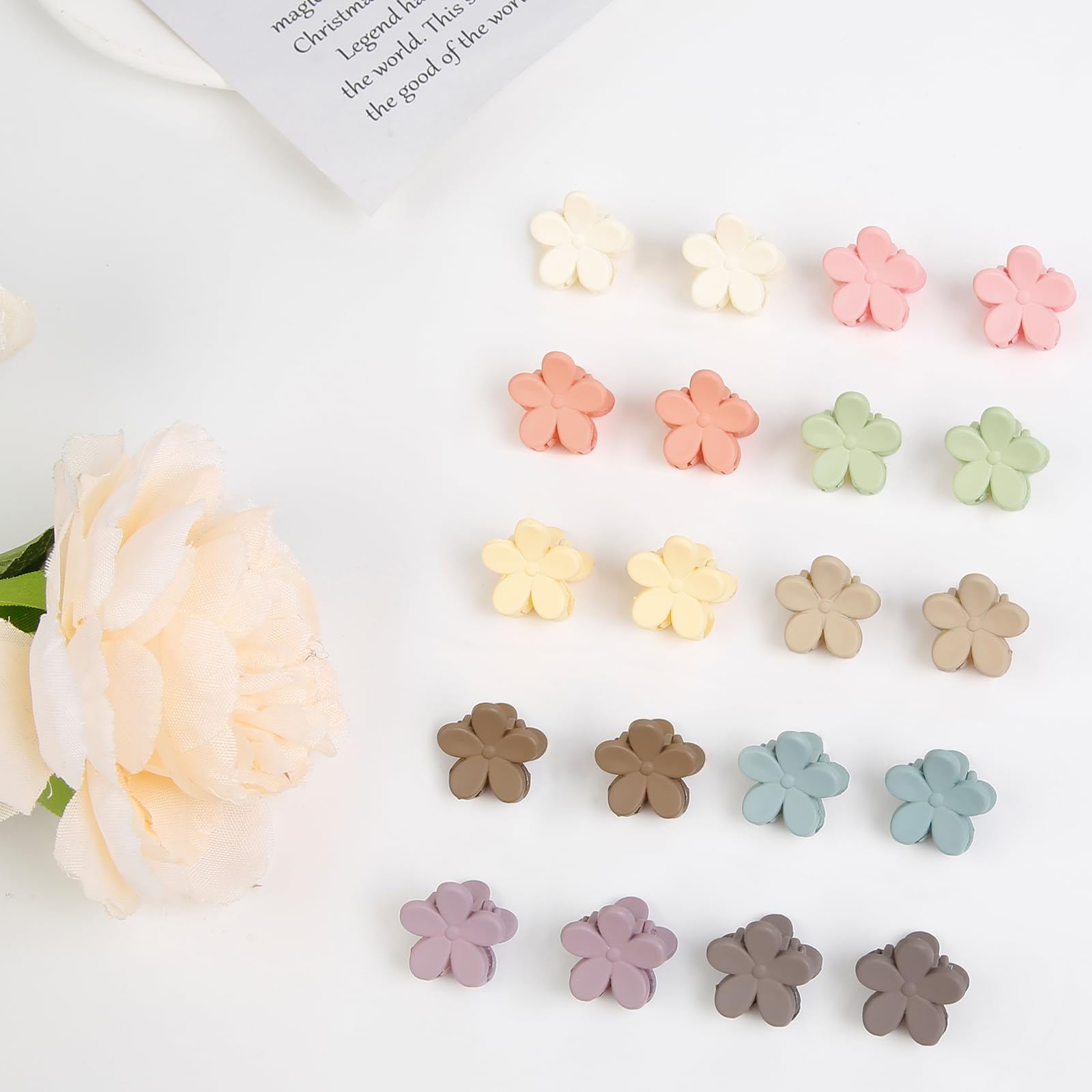 TERSE small claw clips provide durable grip for thick, thin, or fine hair.