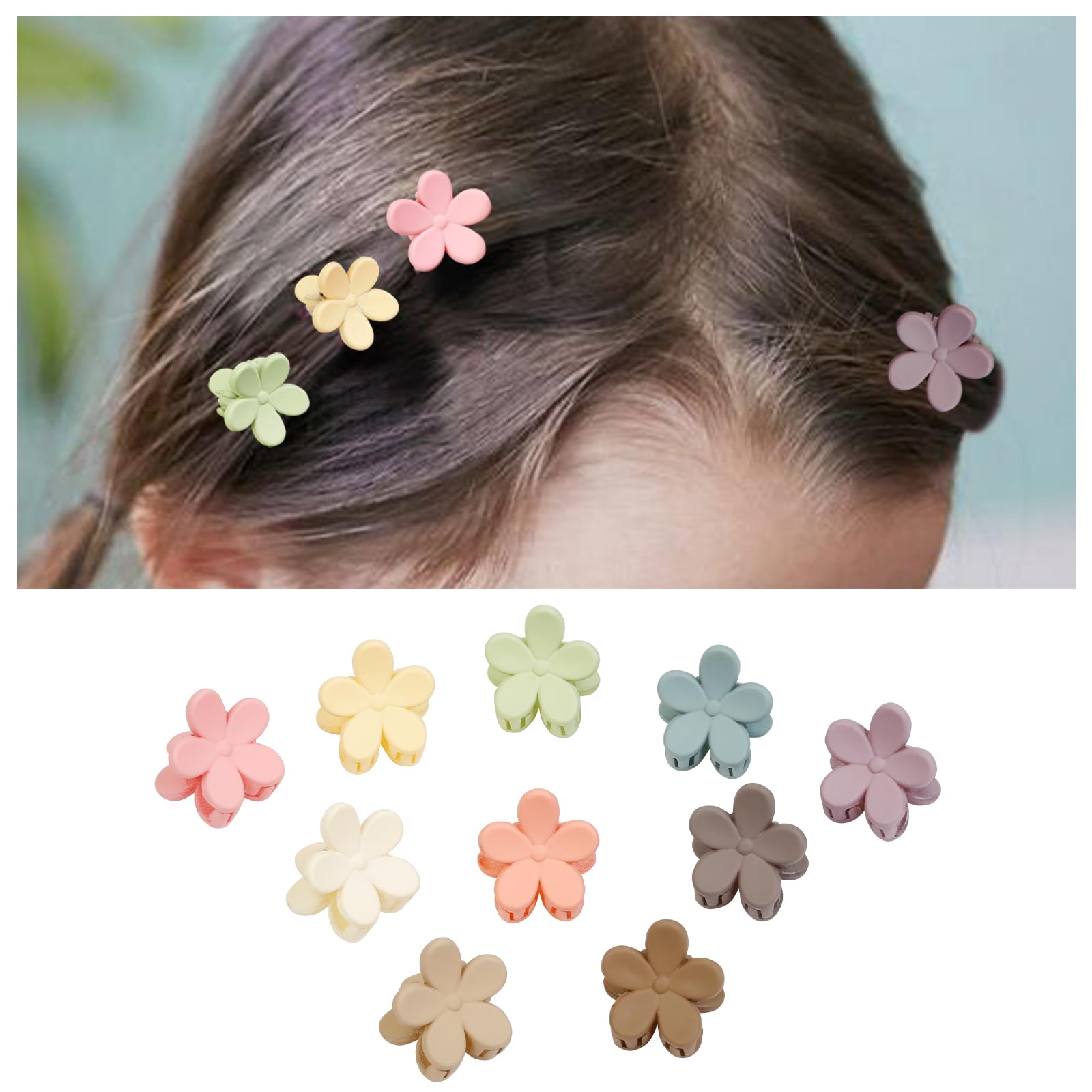 Gift-ready TERSE flower clips brighten gifts for kids or teens.