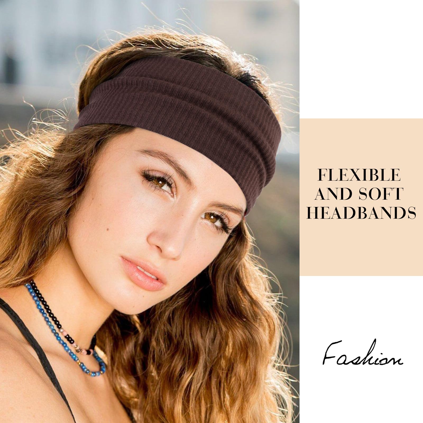 TERSE headbands ajuste elástico una talla para la mayoría.