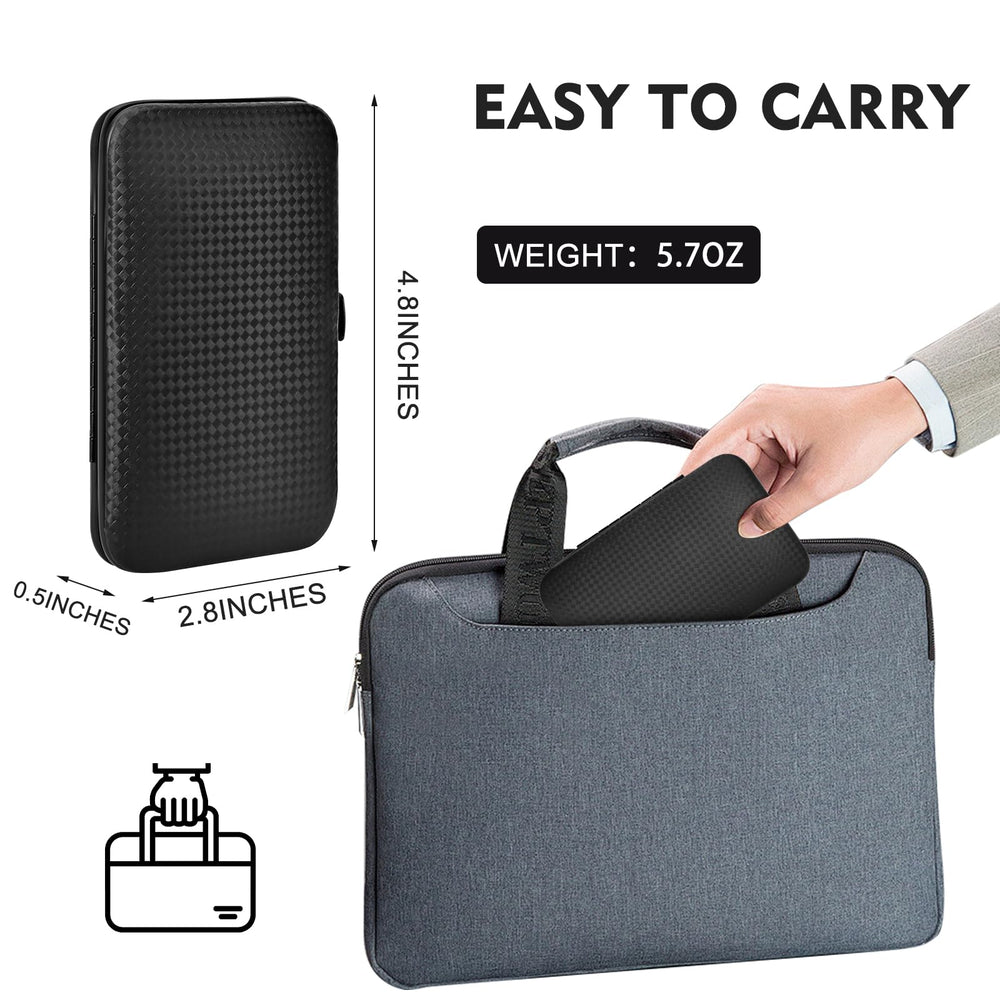 Terulltase leather travel case, stylish protective organizer for tools.