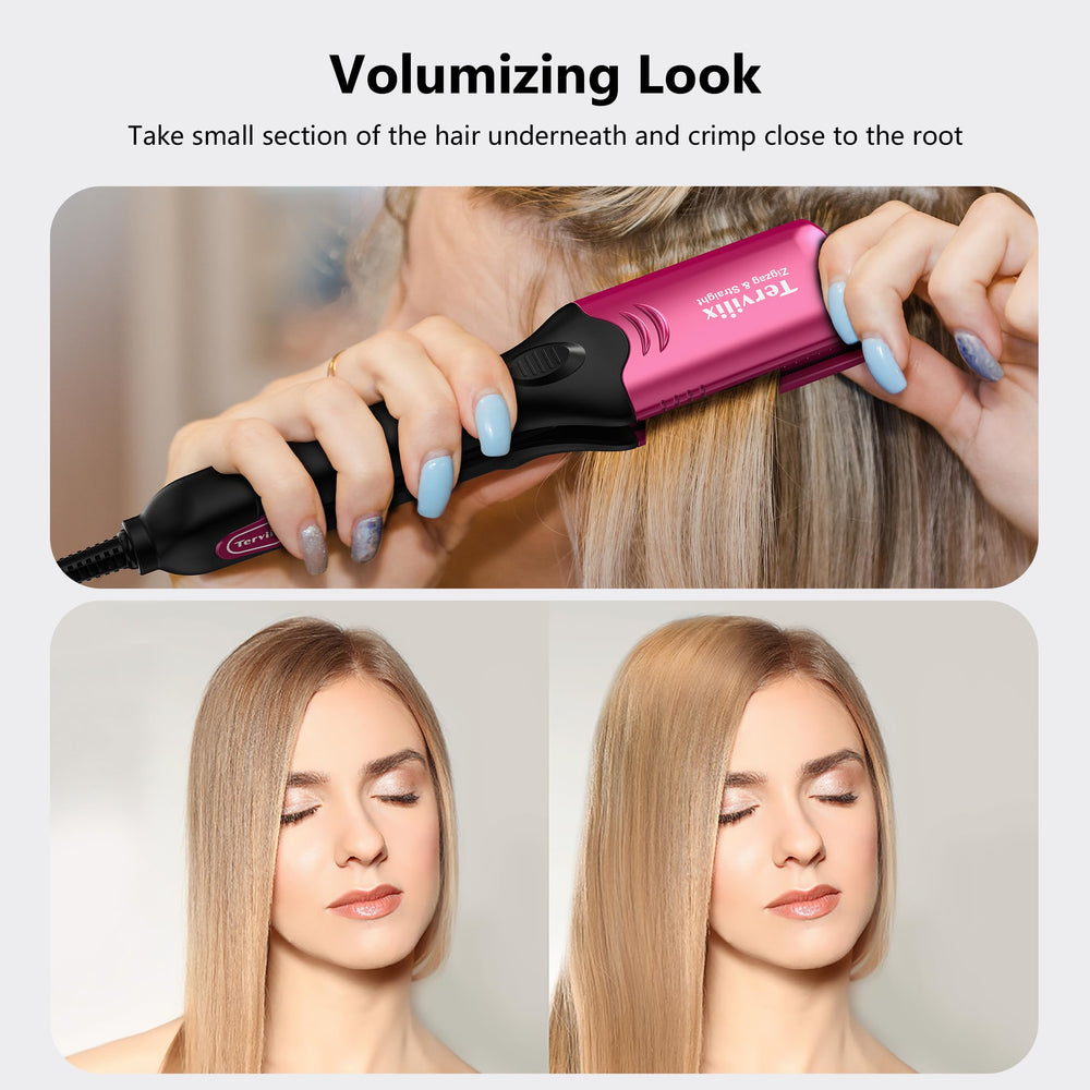 Terviiix crimper five heat settings for precise styling on any hair type