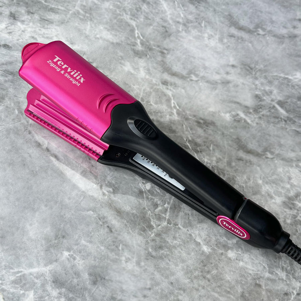 Terviiix crimper pink finish adds style to your styling routine