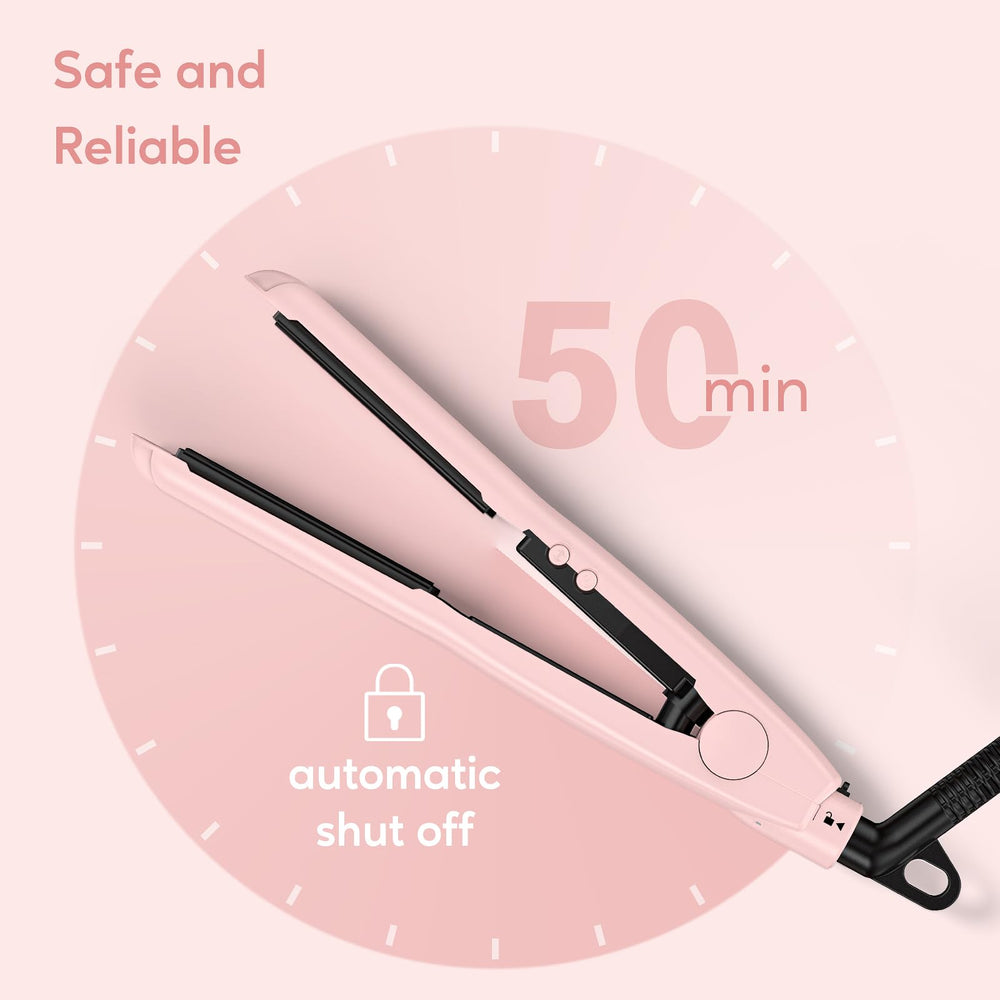 Terviiix Mini Flat Iron in compact size ideal for on-the-go styling.