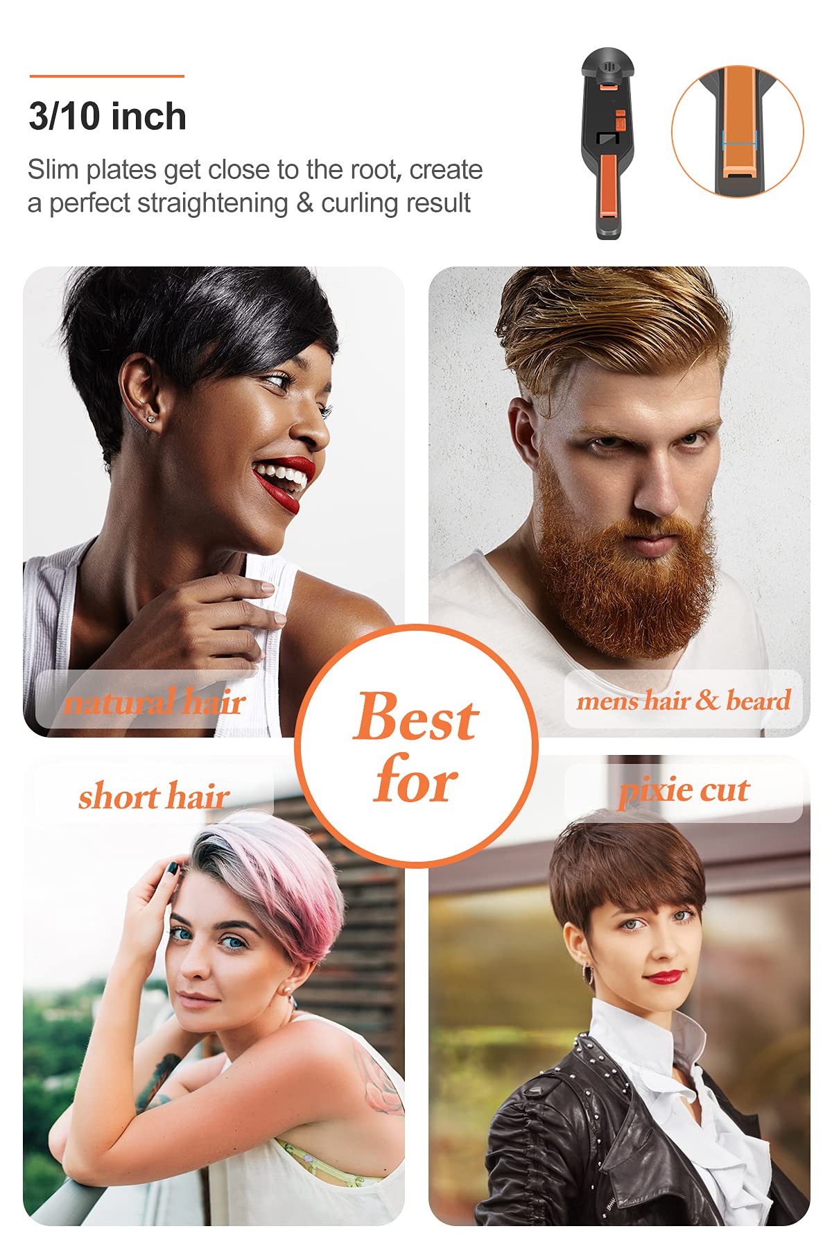 Terviiix heat-up in seconds for quick touch-ups.