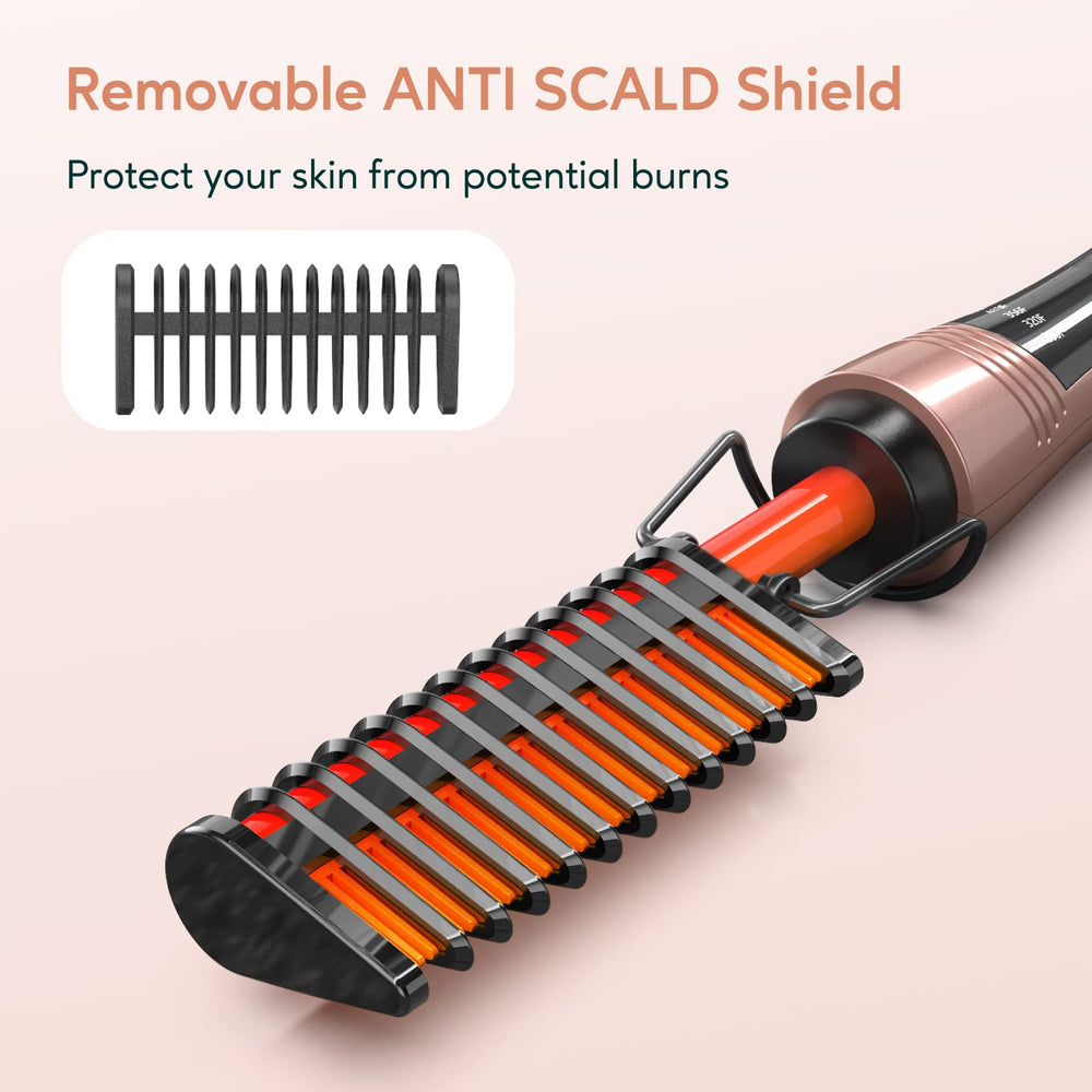 Removable anti-scald shield attachment from Terviiix for skin protection while pressing