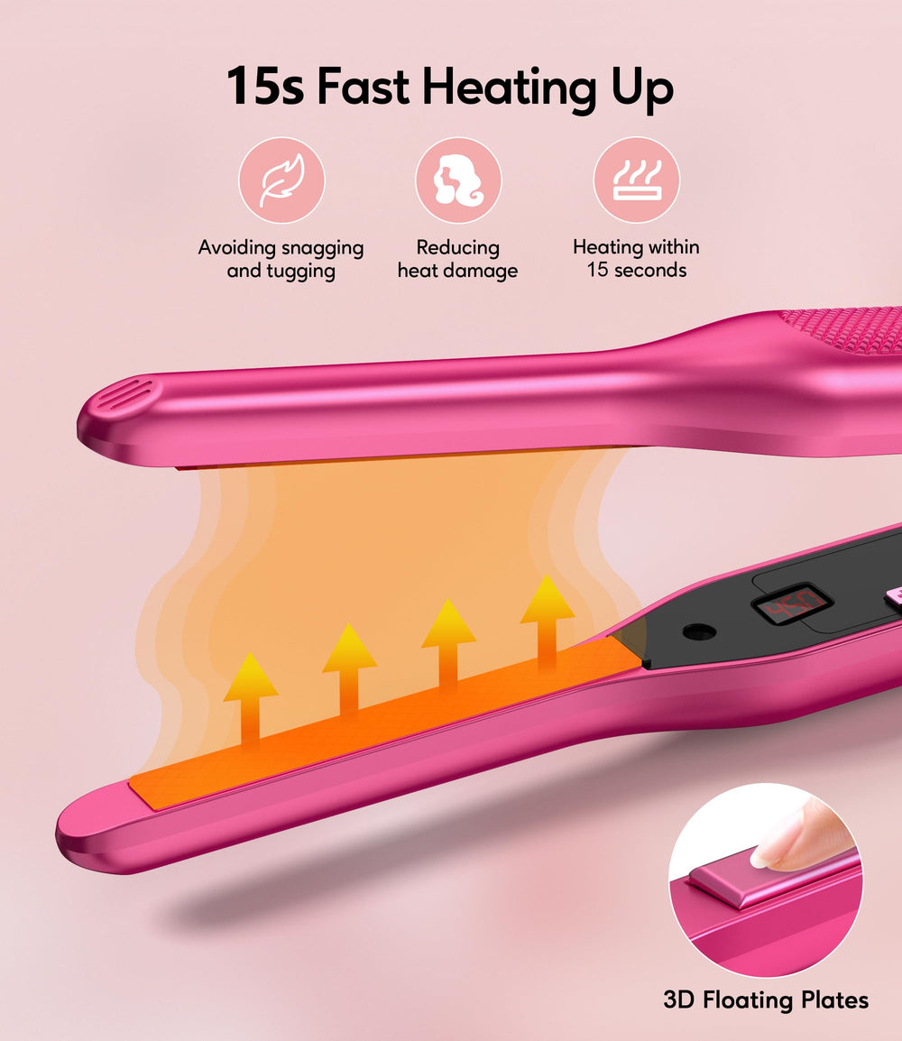 Terviiix ceramic tourmaline glide across hair sections