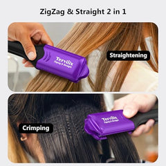 Terviiix keratin-argan infused plates for conditioned styling.