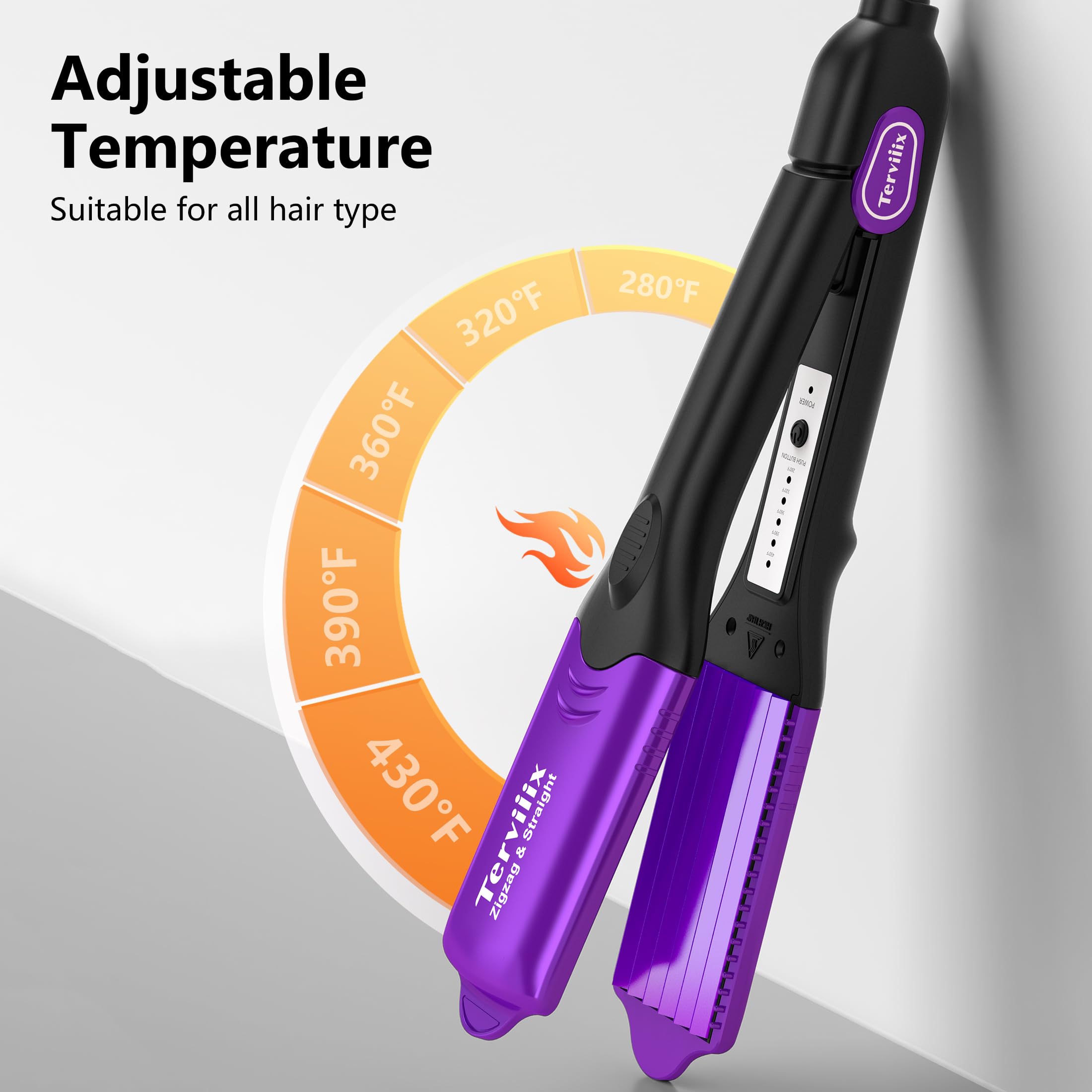 Terviiix 30s heat-up saves time during styling.