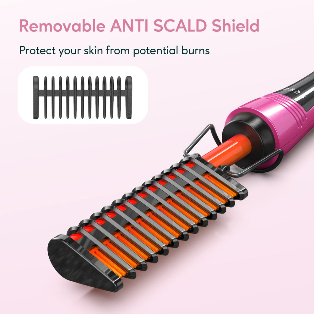 Terviiix hot comb teeth infused with keratin and argan for smoothing results