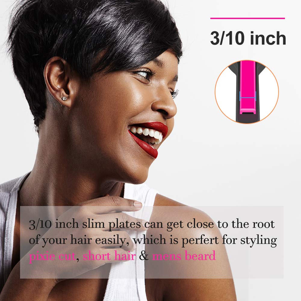 Terviiix Pencil Flat Iron heats up in seconds for fast results.