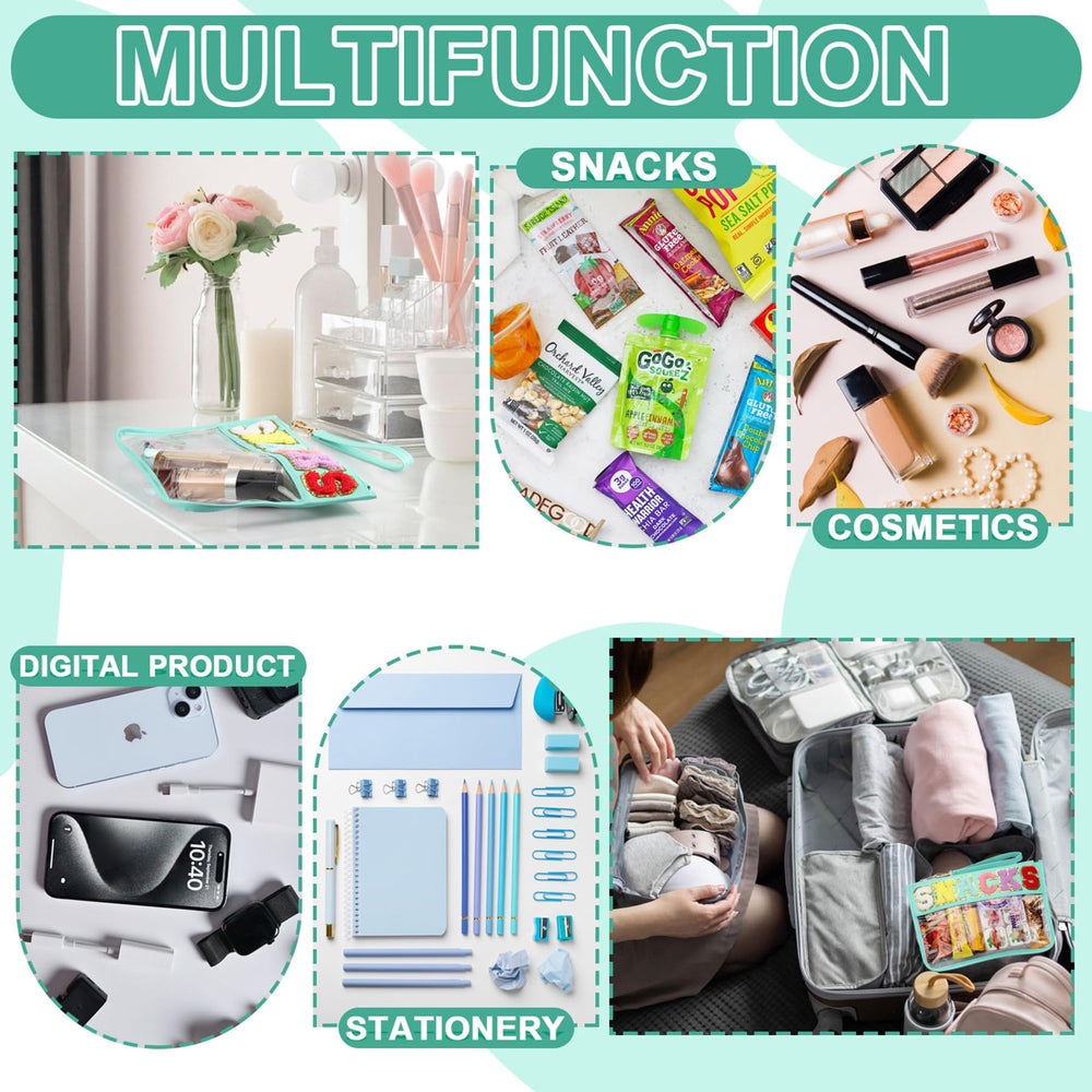 TESAFNG clear window lets you spot cosmetics, snacks, and essentials at a glance