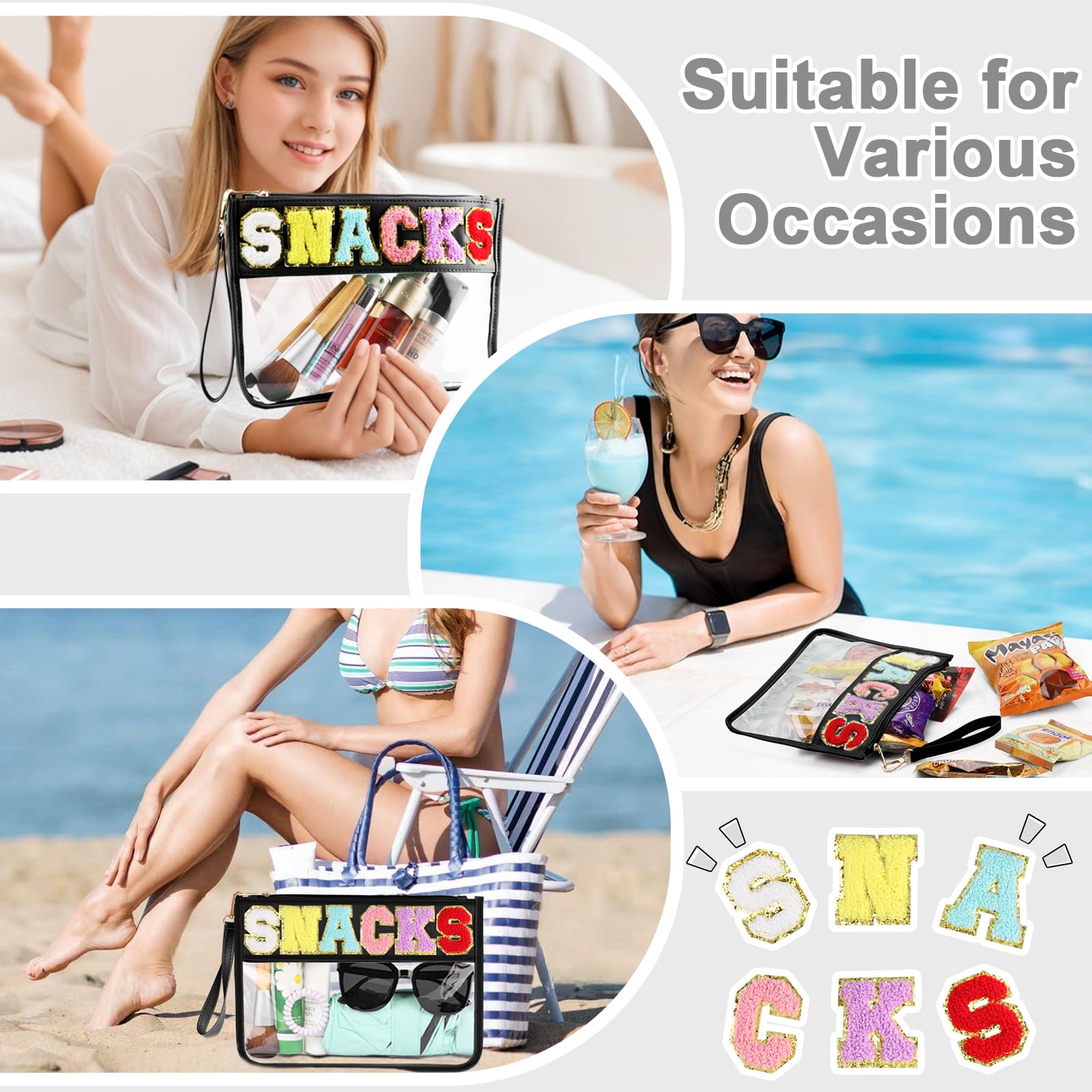 TESAFNG Snack Bag multi-purpose pouch suitable for travel, cosmetics, and toiletries.