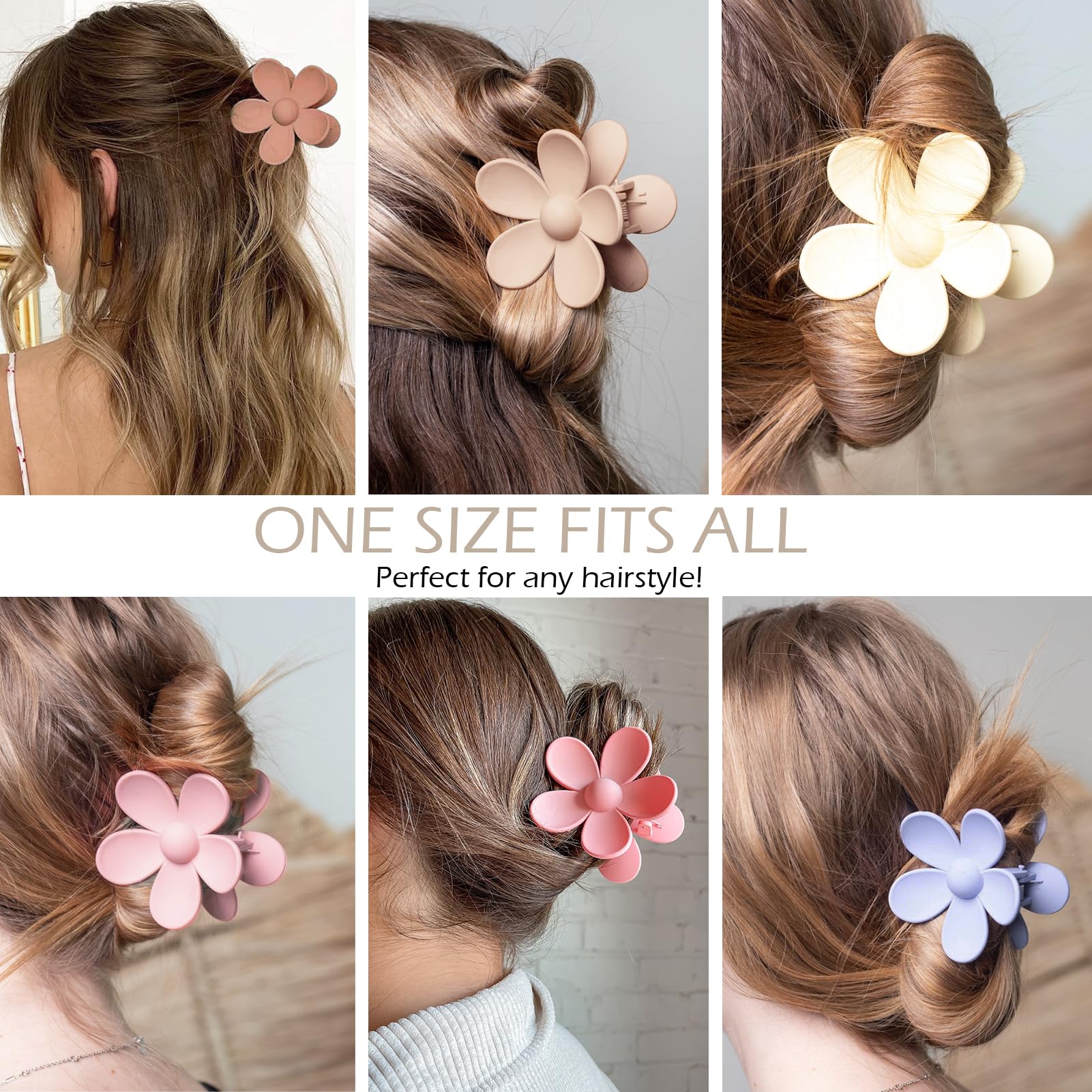 Tetizo six color matte clips ideal for everyday wear