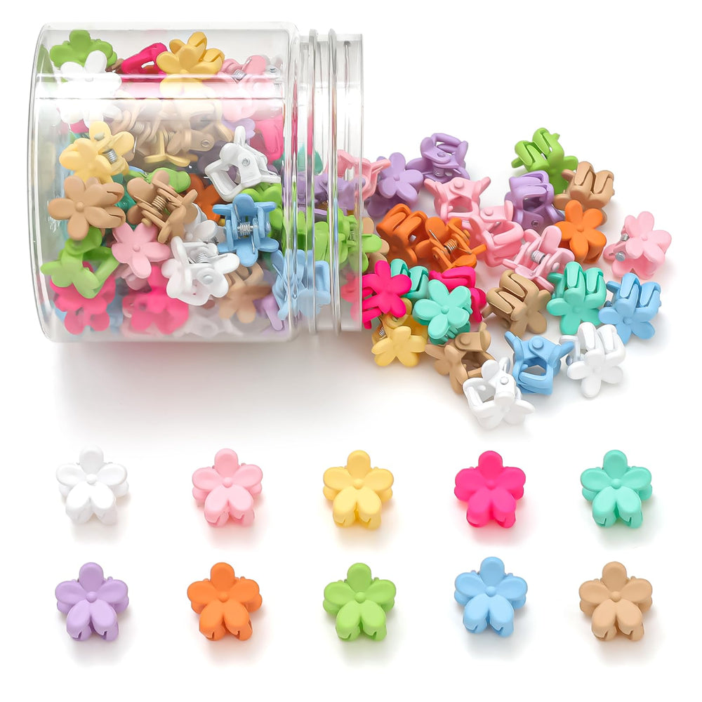 Tetizo pinza flor mini coloridas; colección vibrante para peinados diarios.