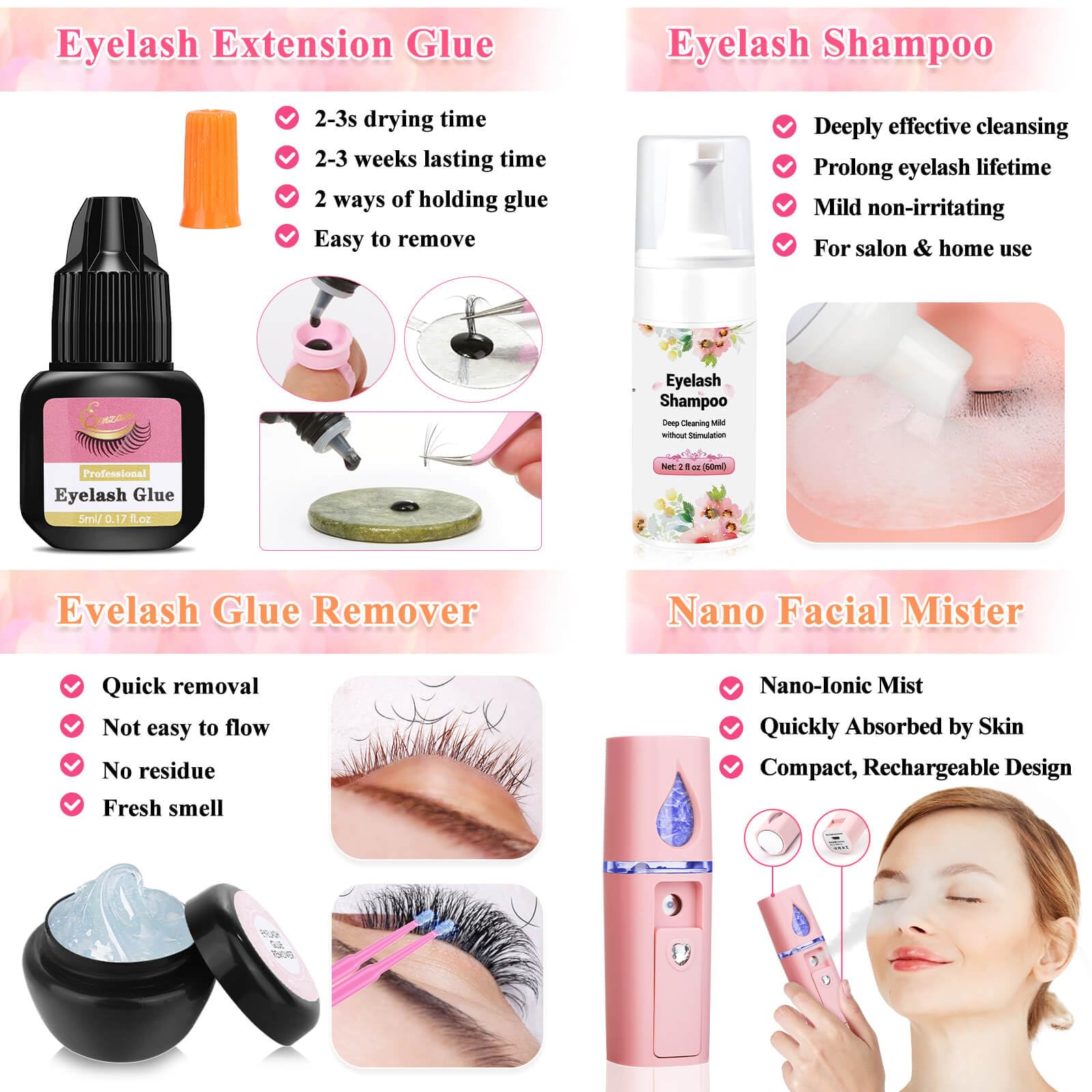 Tetutor nano mister for refreshing, comfortable lash practice sessions