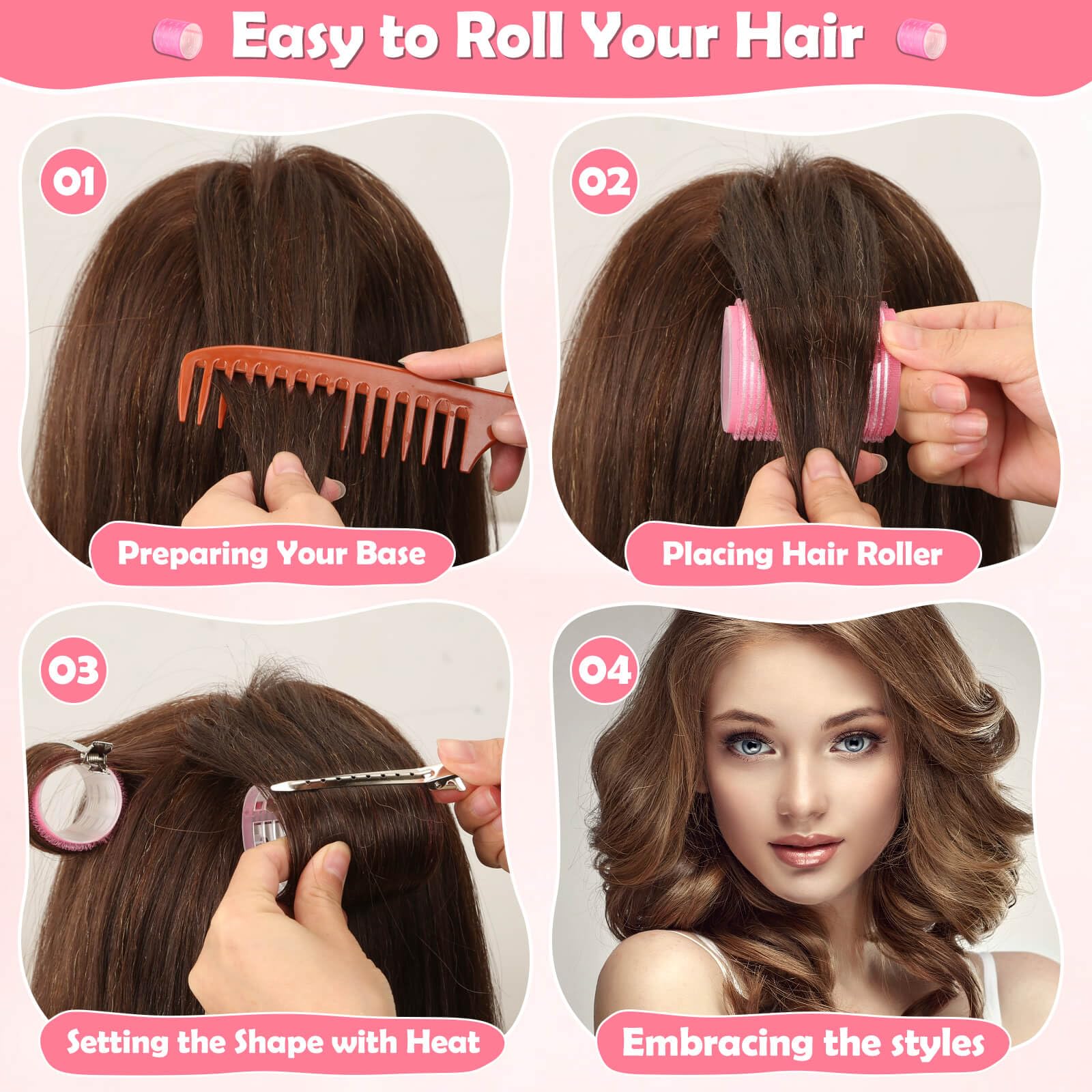 Tetutor roller set travel-ready for on-the-go styling.