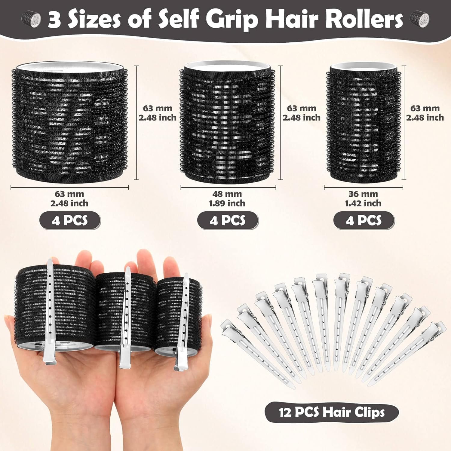 Tetutor 36mm medium roller for versatile, natural-looking waves