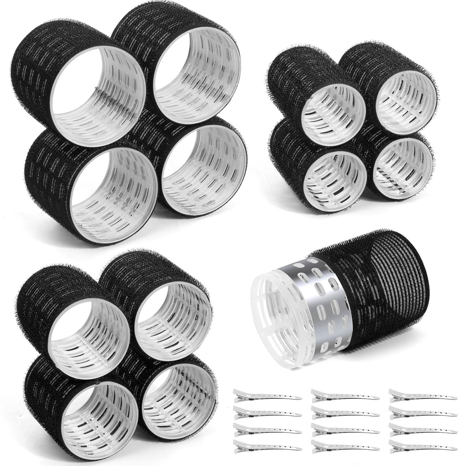 Tetutor 64mm jumbo roller with clips for quick, even curling