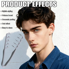 Texture Comb grey-volume root lift demonstrates volumizing effect.