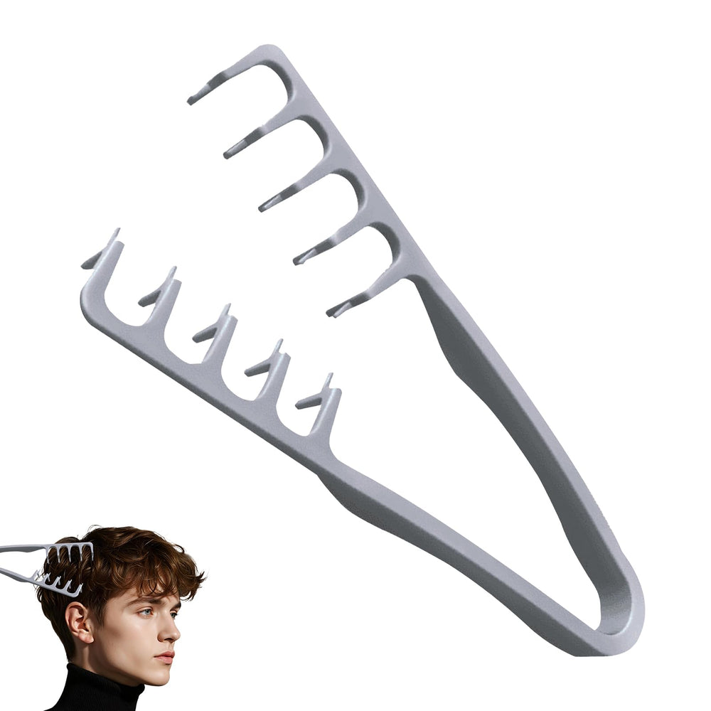 Texture Comb grey wide-tooth design glides smoothly for lifted, fuller-looking roots.