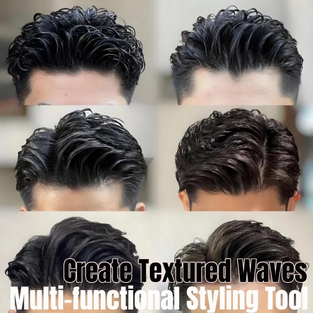 Texturizing Comb compact and travel-friendly for on-the-go styling.