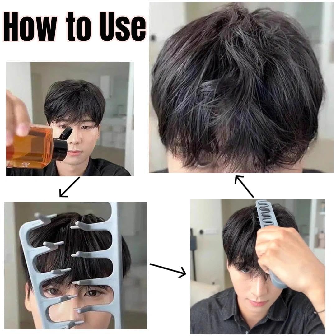 Texturizing Comb smooth-glide teeth minimizing pulling during use.
