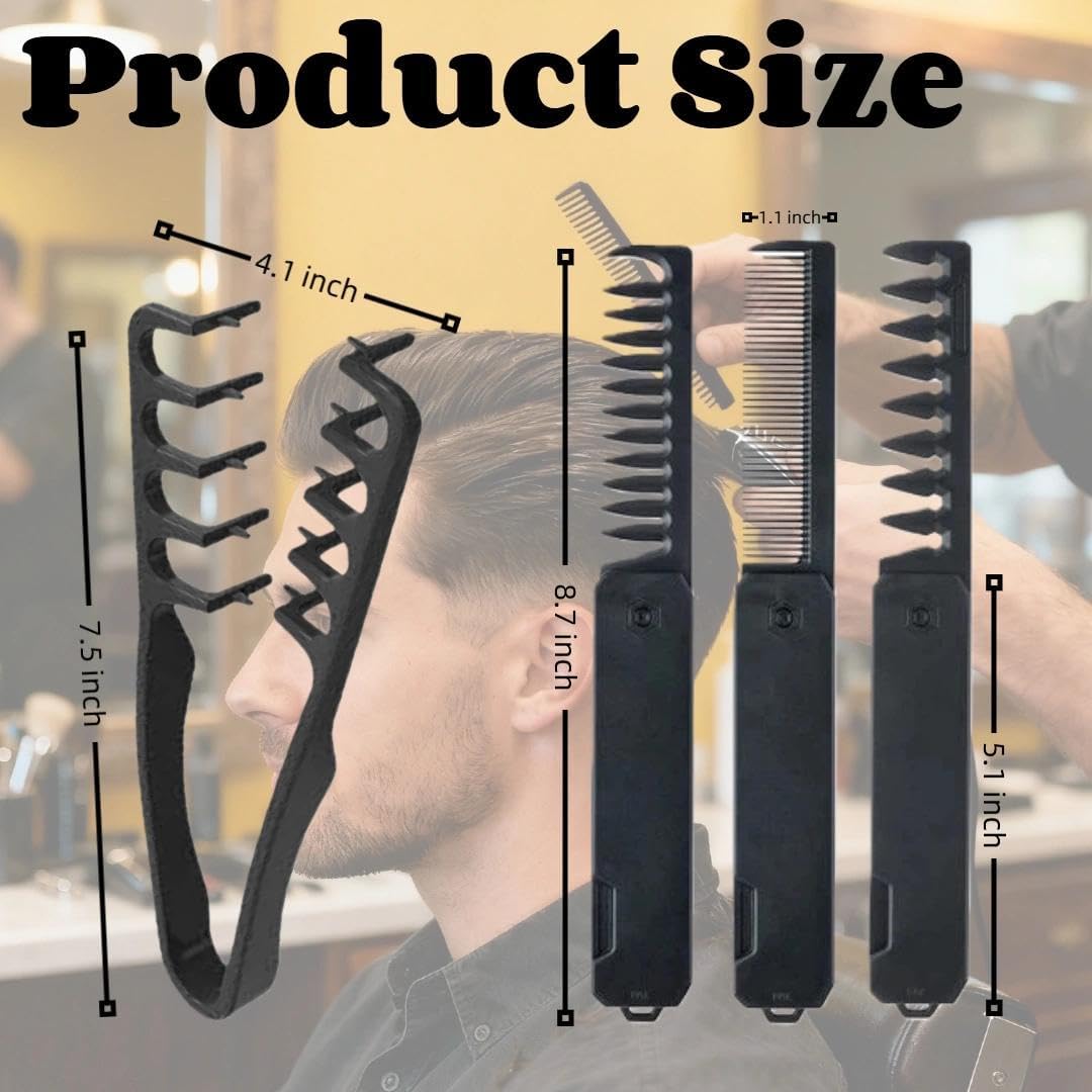 Texturizing Comb used on wet hair for detangling with minimal snagging.