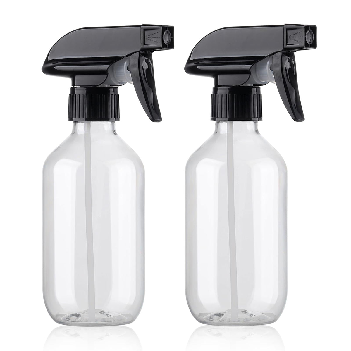 Teyssor 10oz spray bottle with transparent design for easy liquid monitoring.