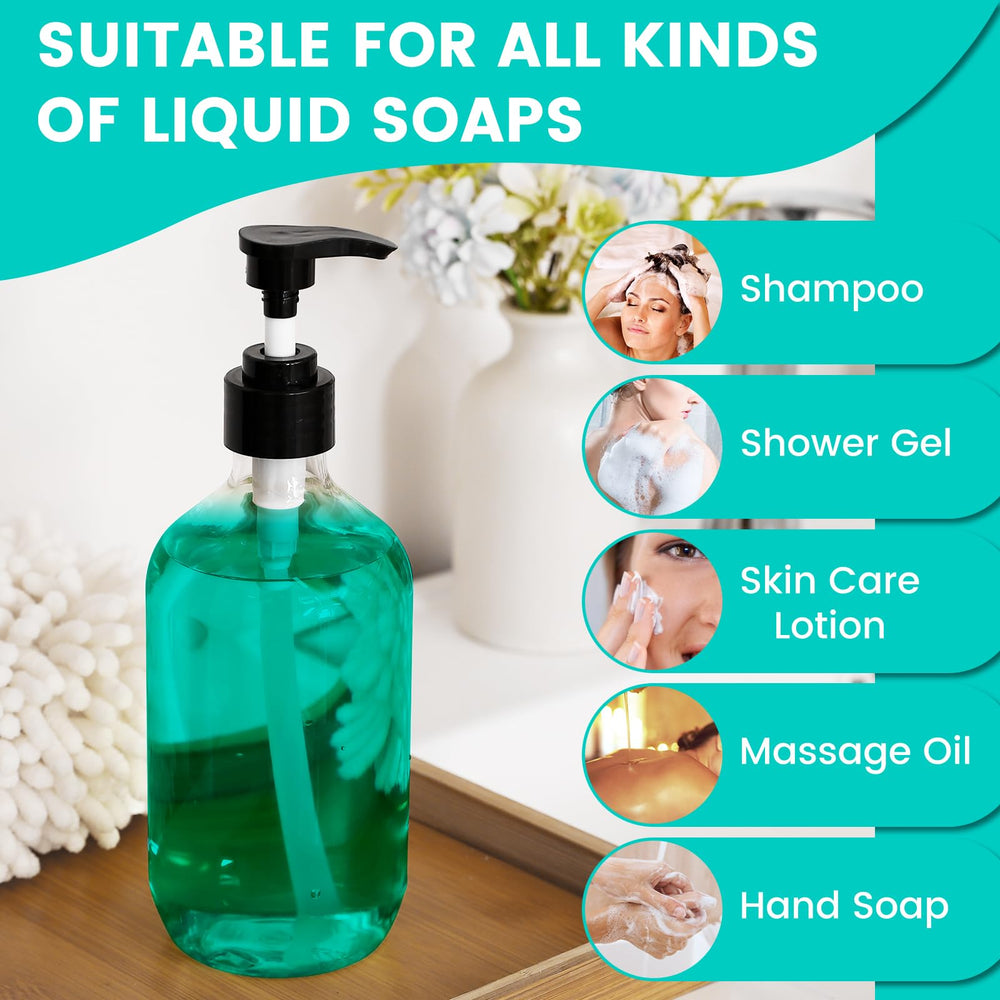 Teyssor pump bottle dispenser with leak-proof cap design