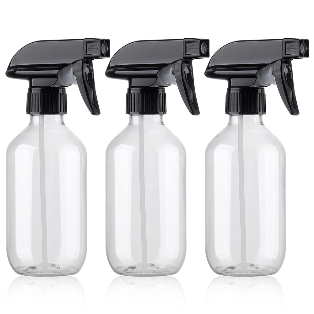 Teyssor spray bottle 10oz with clear body for easy refills and monitoring
