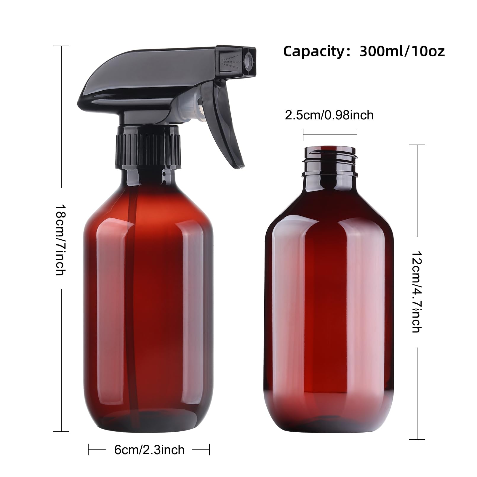 Teyssor bottle transparent body highlights liquid level for quick refills