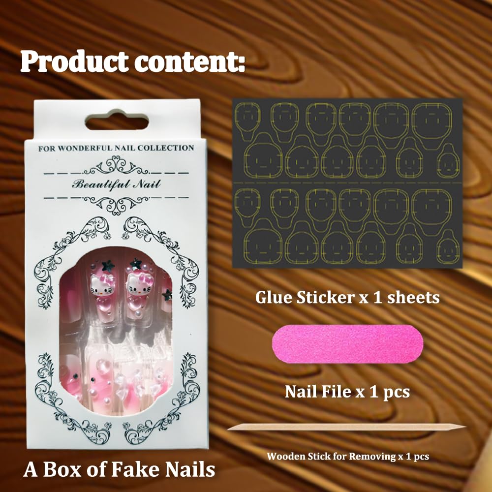 Tezocr nails featuring 3D heart charms for a playful design.