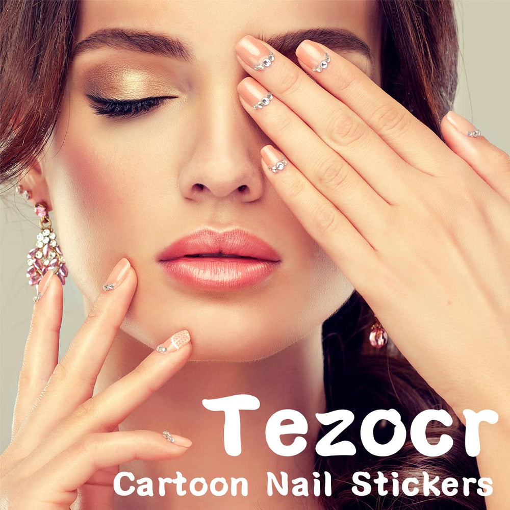 Tezocr pegatinas uñas arte con colores vibrantes para uñas.
