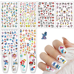 Tezocr pegatinas uñas ratón dulce para decoración rápida.