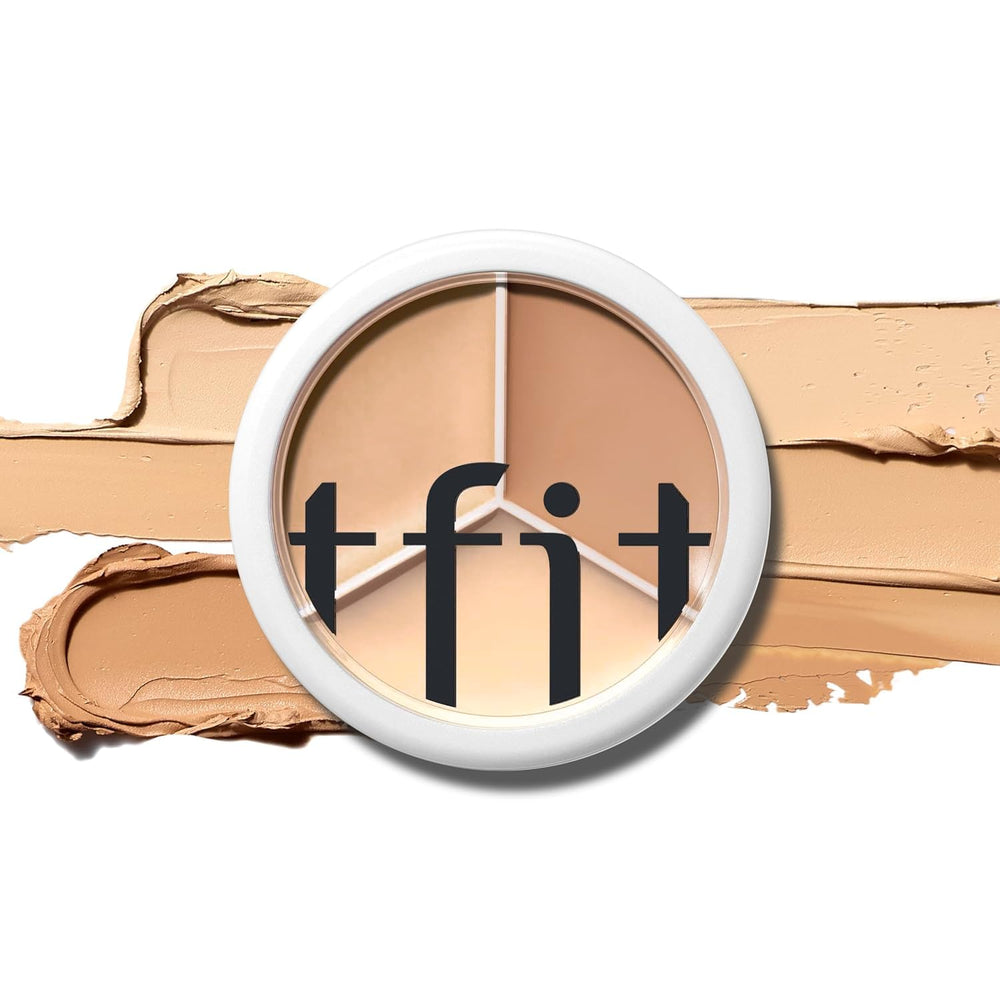 TFIT paleta triple corrector 3 en 1 para ocultar imperfecciones con un solo producto.