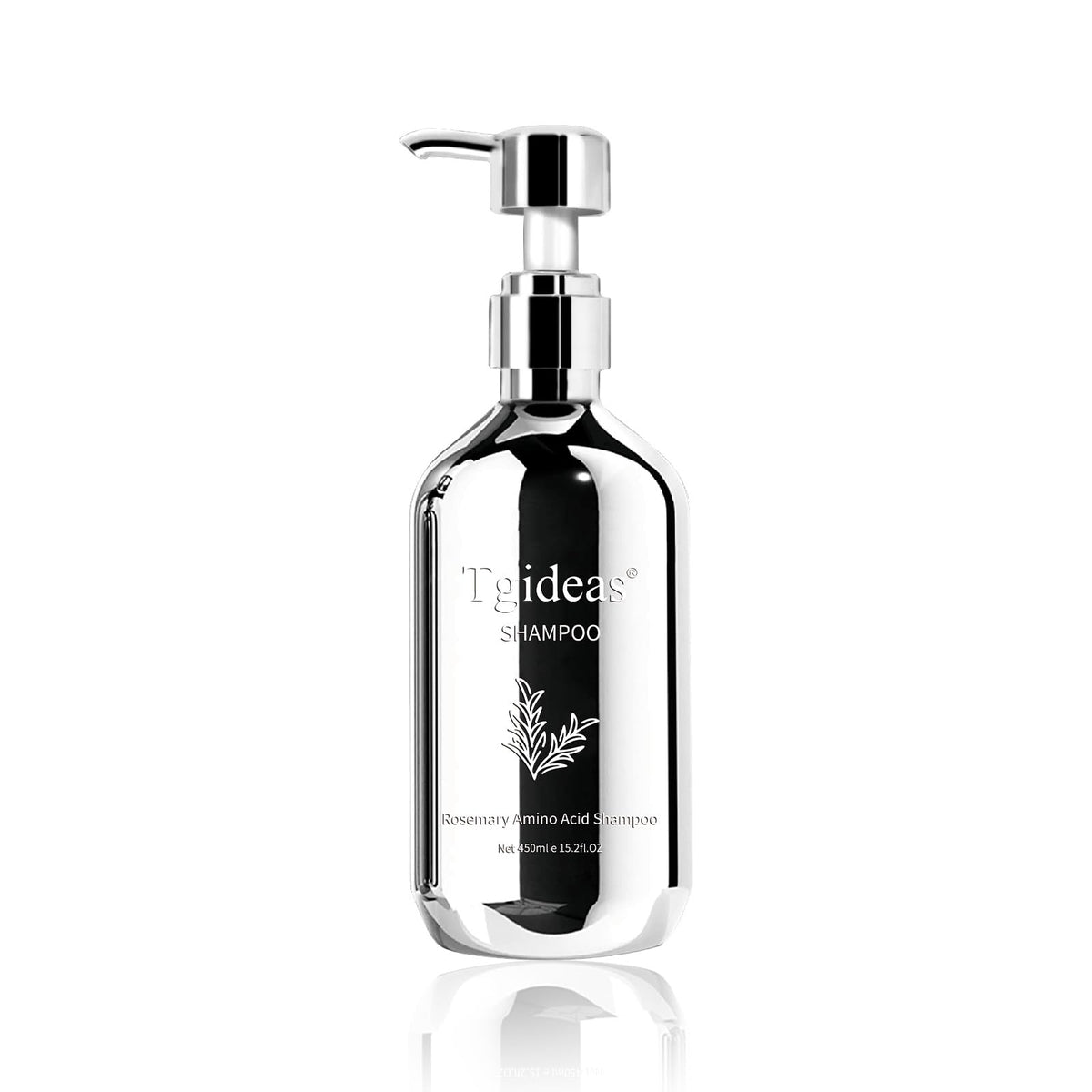 Tgideas Biotin Rosemary Shampoo bottle on shelf for natural scalp care