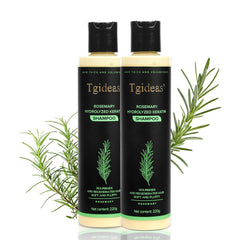 Tgideas Rosemary Biotin Shampoo bottle highlighting volumizing formula for thinning hair.