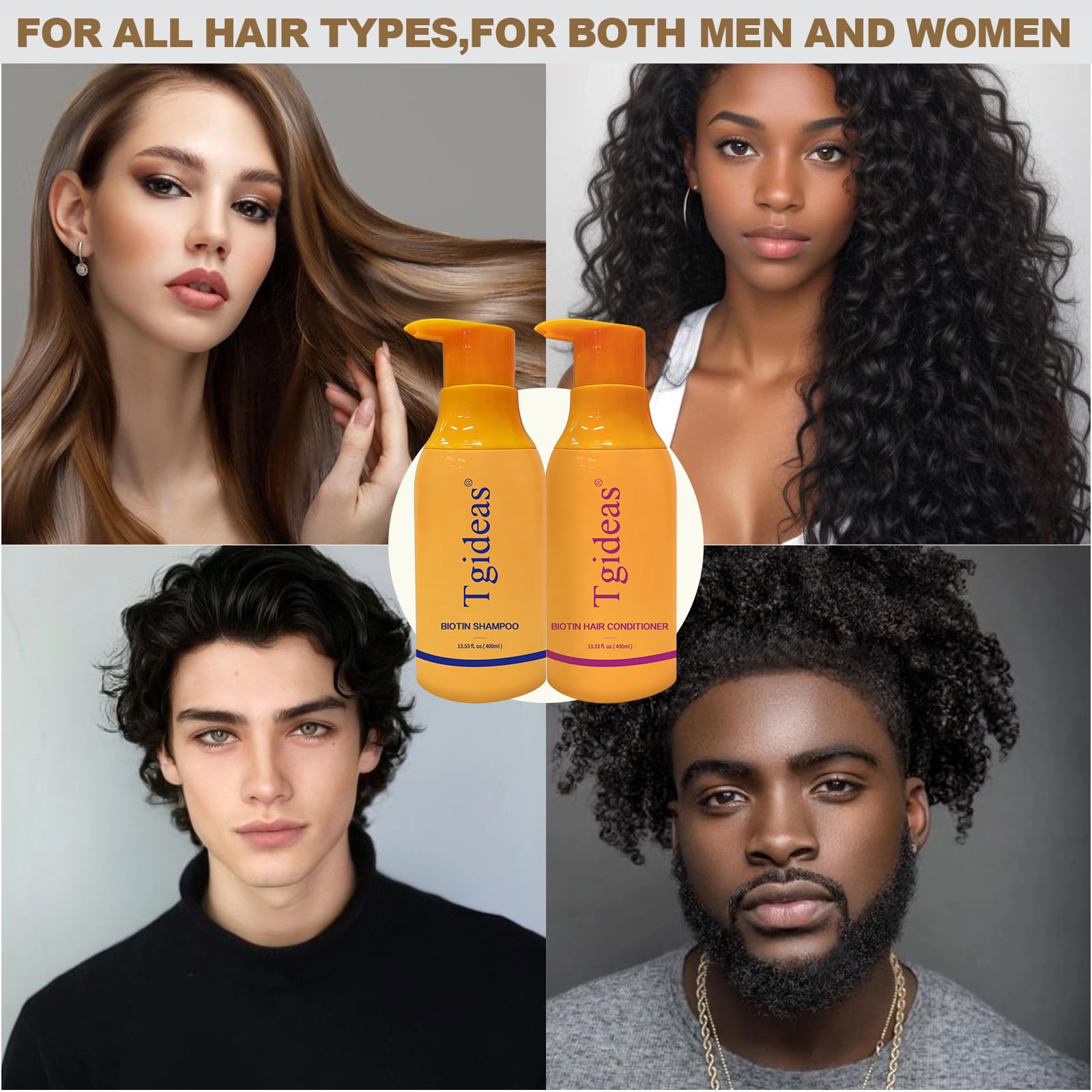 Tgideas Shiny, frizz-free hair after washing looks healthier.