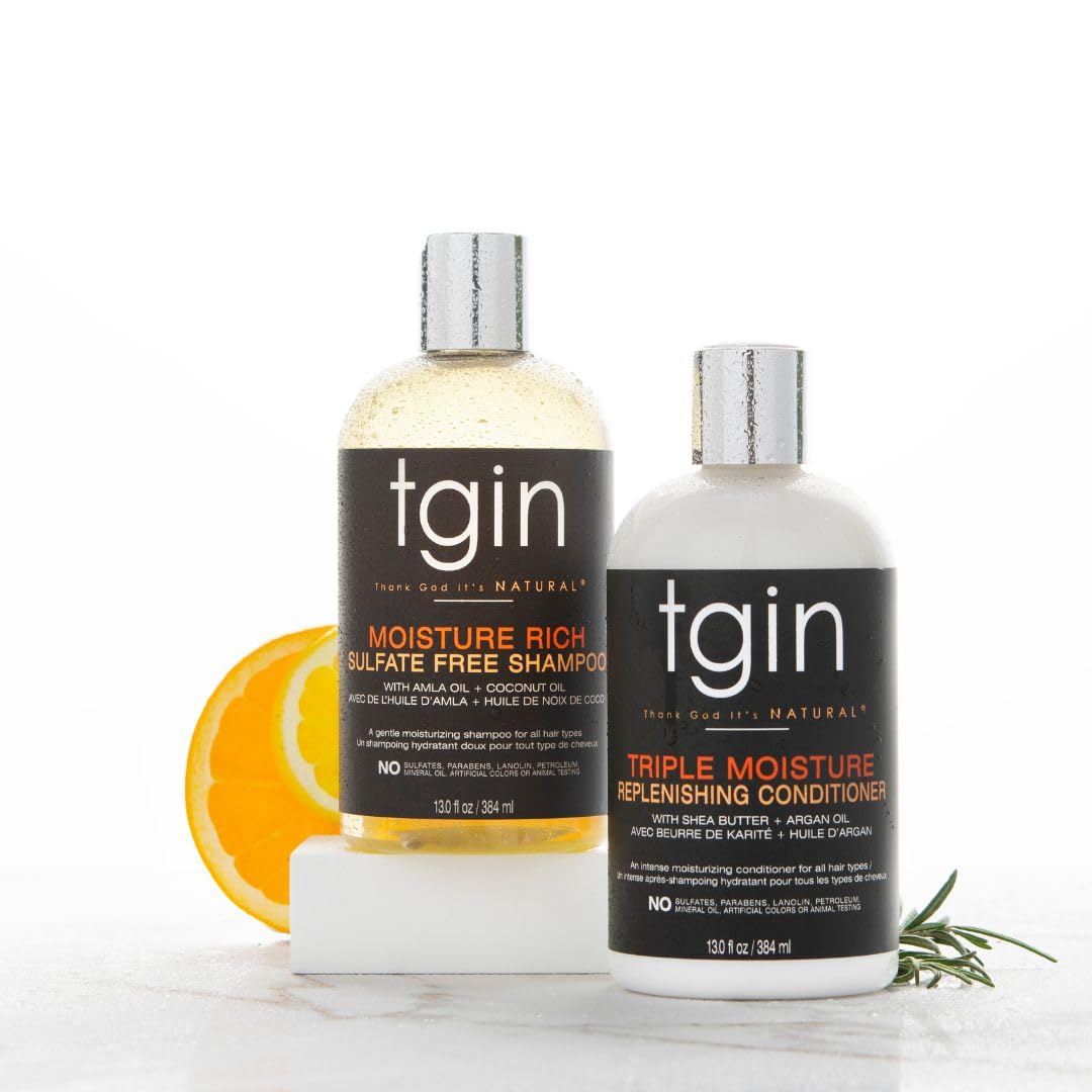 tgin Coconut oil and Pro Vitamin B5 ingredients highlighted on bottle