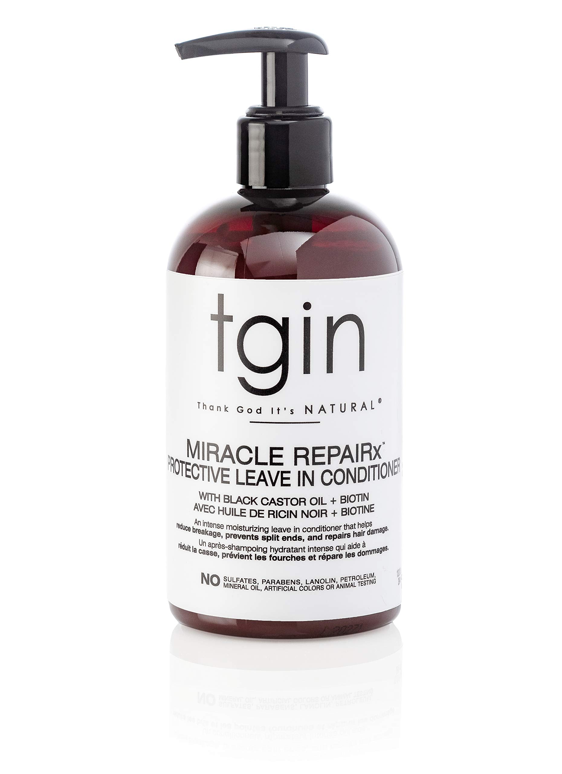 tgin Miracle RepaiRx botella con aplicador para definición de rizos