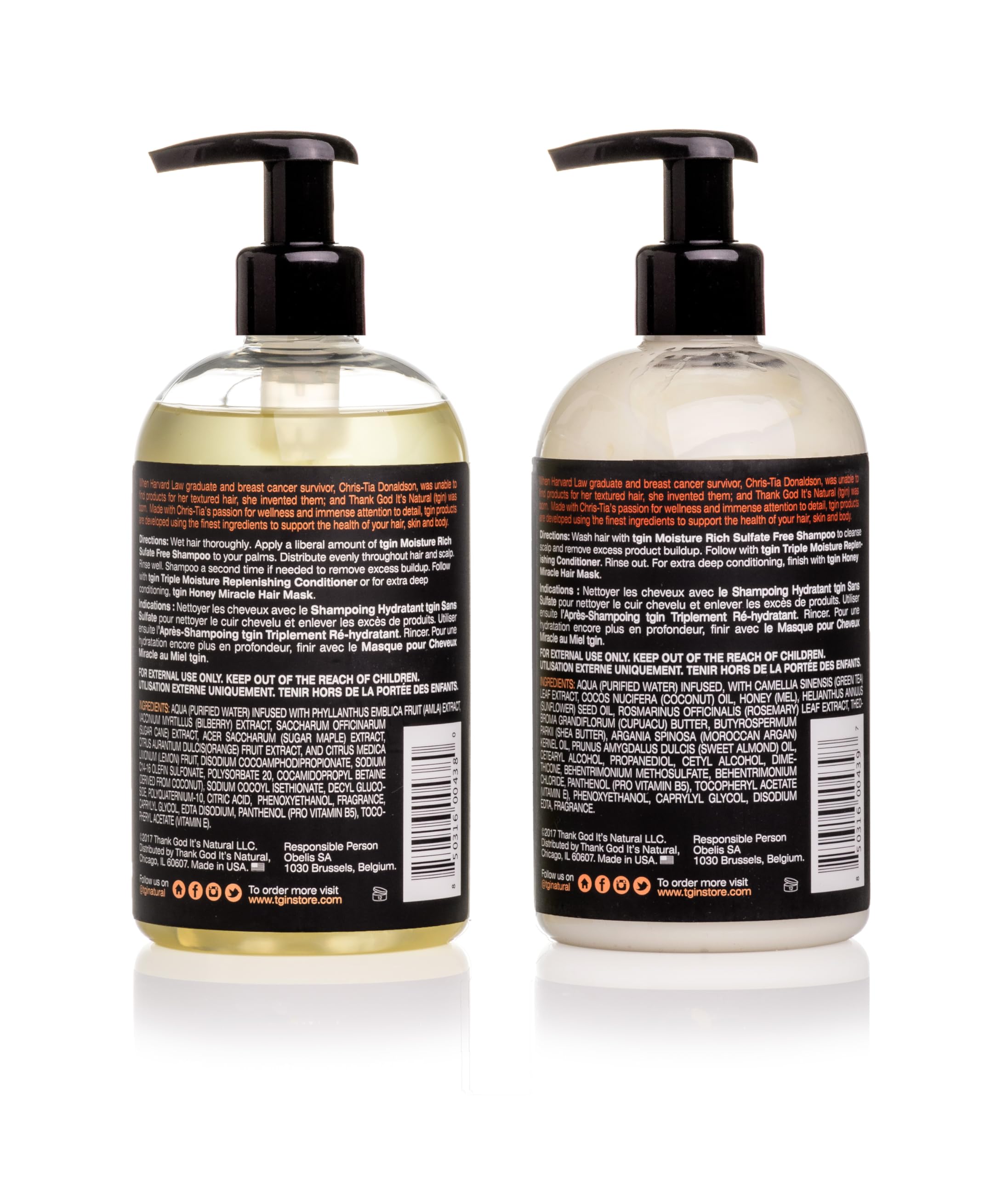 tgin Moisturizing Shampoo close-up of creamy lather for dry hair