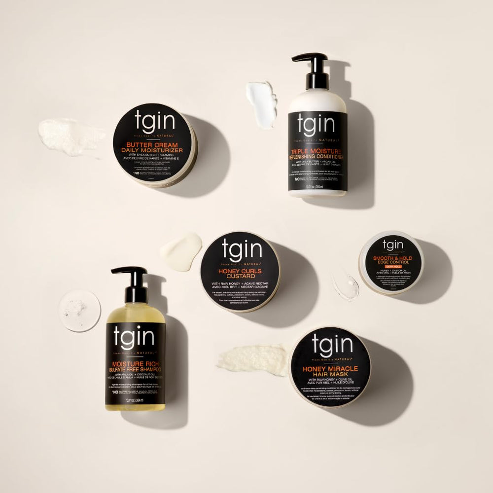 tgin Pampered hair with soft, silky finish after using the duo