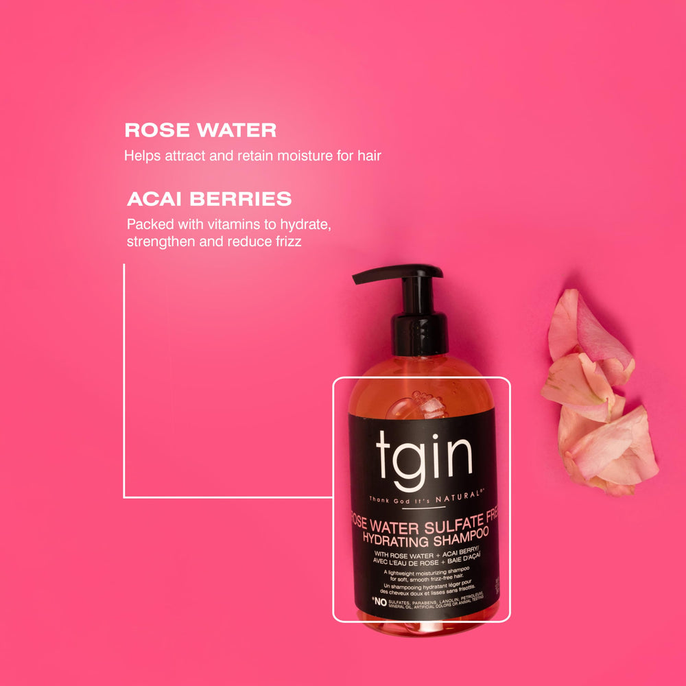 TGIN Rose Water: aplicación suave en la ducha para mechones revitalizados.