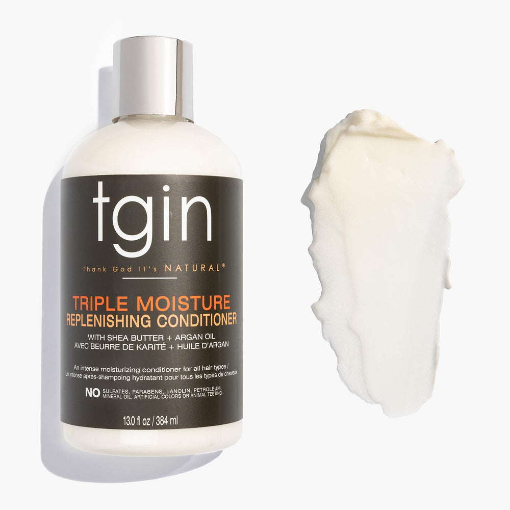 tgin Triple Moisture Replenishing Conditioner jar for detangling and softness