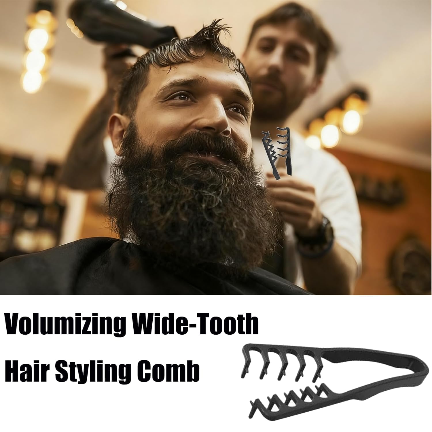 TGJUEDW barber-style comb adds lift without stiffness