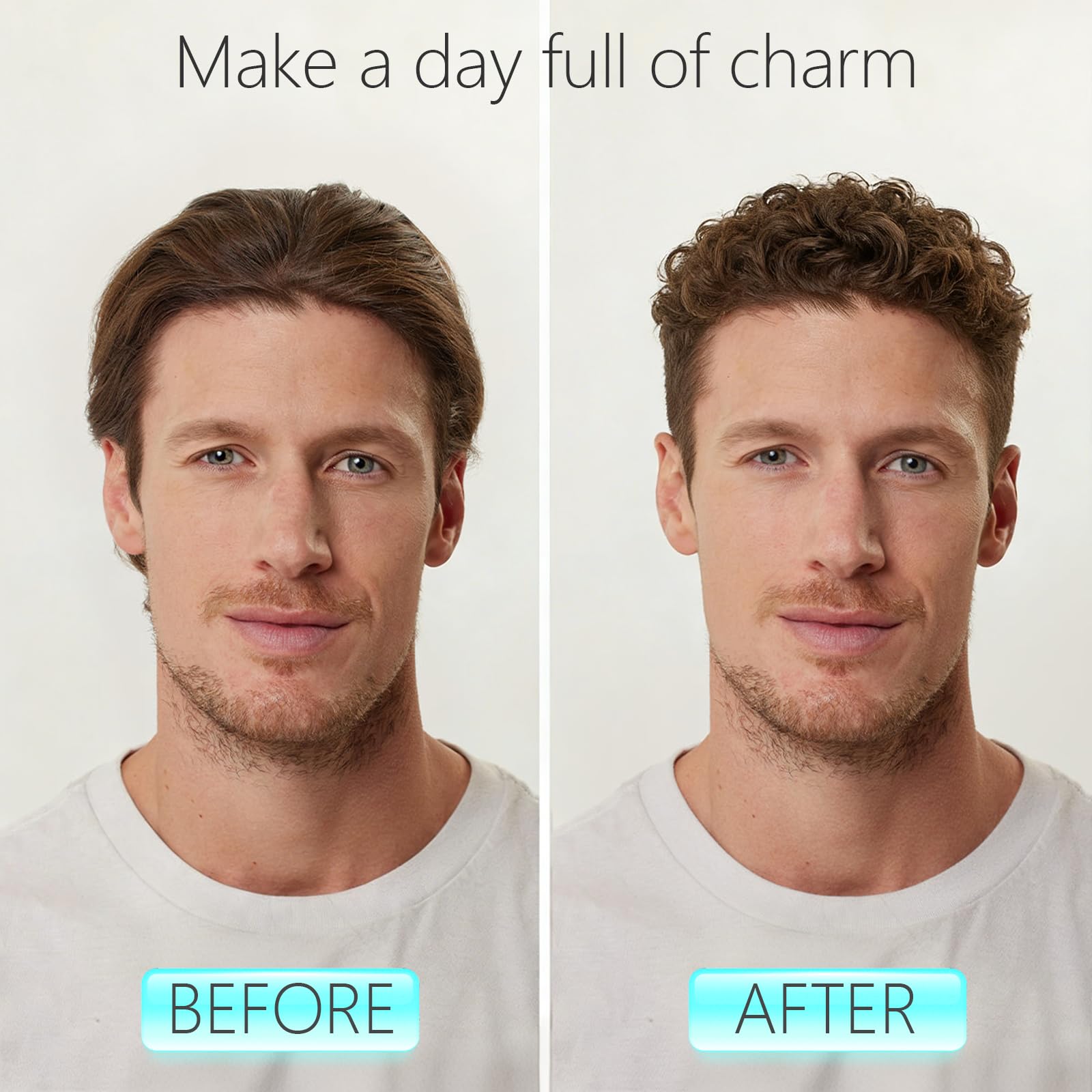 TGJUEDW wide-tooth styler enhances waves and fluff for everyday wear