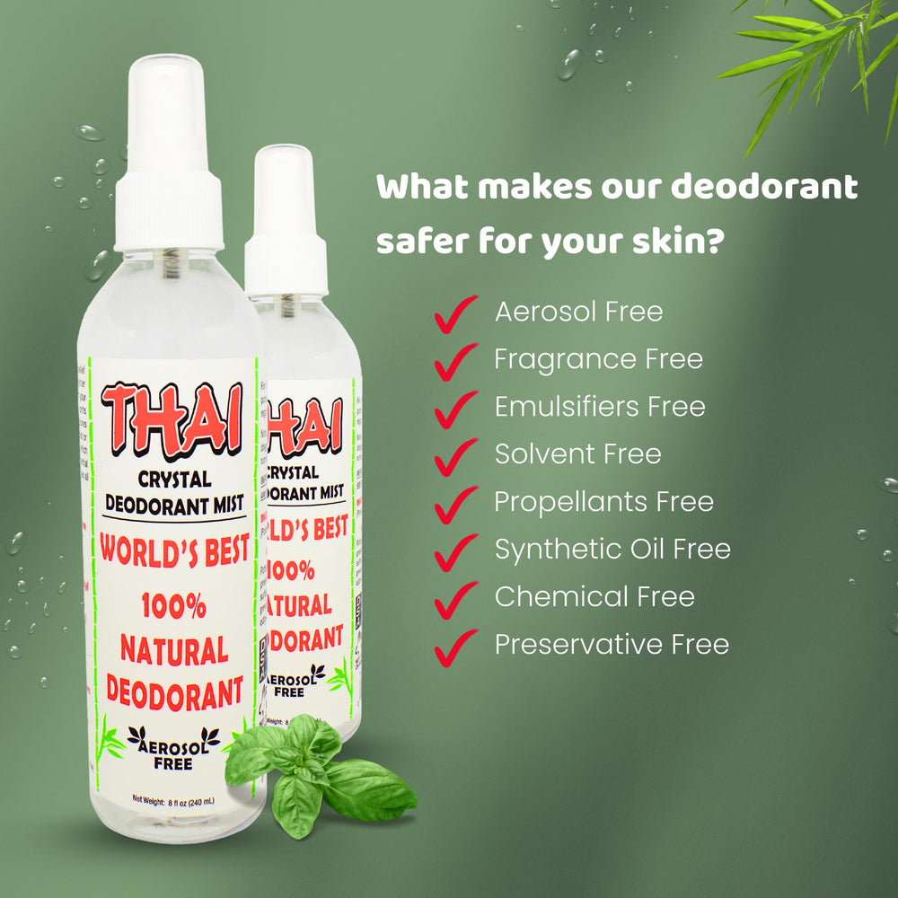 Desodorante no aerosol Thai Deodorant Stone, opción ecológica para telas