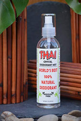 Thai Natural Crystal Deodorant Mist spray-action for easy daily use.